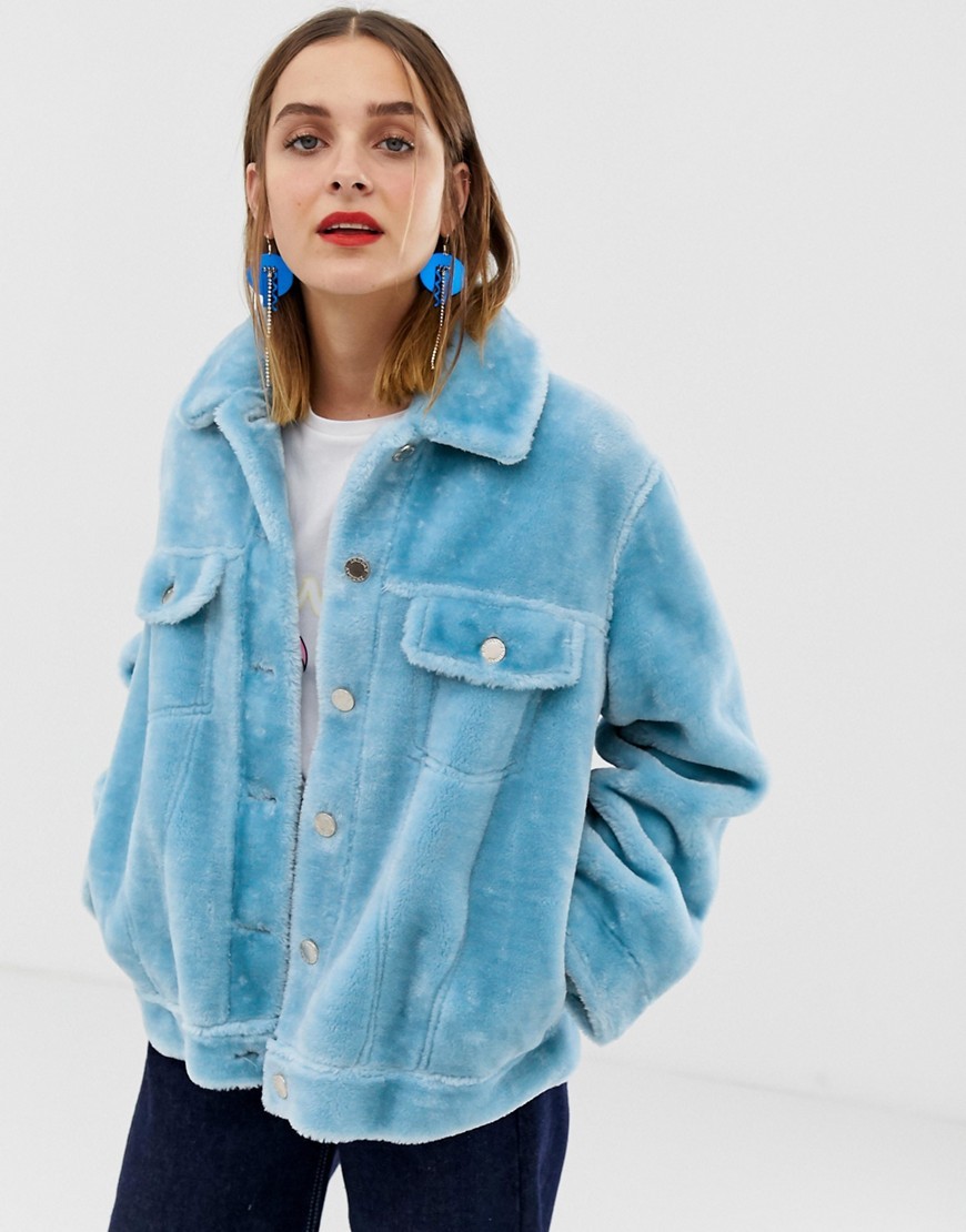 2nd Day 2ndday Faux Fur Jacket, $283 | Asos | Lookastic