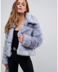 Missguided Premium Crop Pelted Faux Fur Jacket
