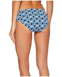 Tommy Bahama Shibori Splash High Waist Side Shirred Bikini Bottom Swimwear