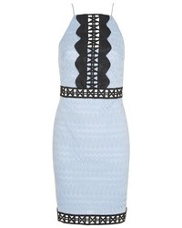 Topshop Petite Crochet Trim Lace Dress