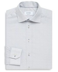 Eton Geometric Print Contemporary Fit Cotton Dress Shirt