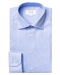 Eton Trim Fit Geometric Dress Shirt