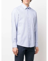 BOSS Geometric Pattern Button Up Shirt