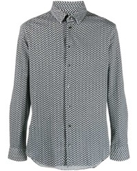 Giorgio Armani Graphic Print Long Sleeve Shirt