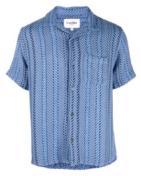 Corridor Embroidered Pattern Short Sleeve Shirt