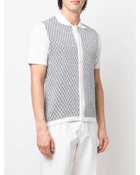 Tagliatore Geometric Print Knit Shirt