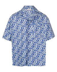 PUCCI Geometric Print Short Sleeve Shirt