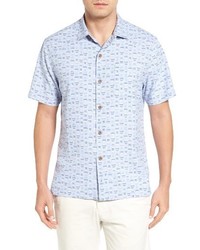 Tommy Bahama Geo Chaser Silk Blend Camp Shirt