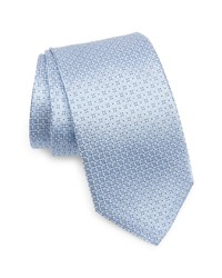 Eton Geometric Silk Tie In Light Blue At Nordstrom
