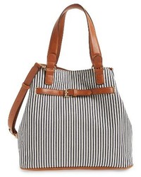 Sole Society Nina Belted Geo Tote Blue