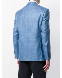 Canali Gingham Fitted Blazer