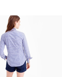 J.Crew Collection Thomas Mason Top In Embellished Gingham