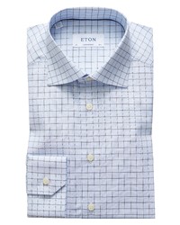 Eton Contemporary Fit Plaid Dress Shirt