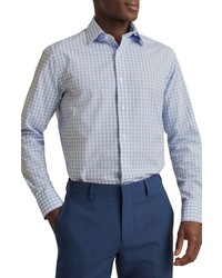Bonobos Desk To Dinner Slim Fit Gingham Check Stretch Cotton Dress Shirt In Fleetwood Check At Nordstrom
