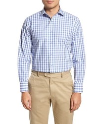 Lorenzo Uomo Trim Fit Gingham Dress Shirt