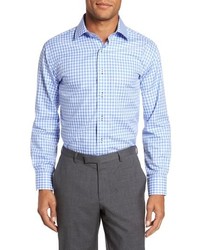 Lorenzo Uomo Trim Fit Gingham Dress Shirt