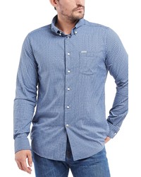 Barbour Grove Plaid Stretch Shirt In Navy At Nordstrom