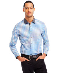 Kenneth Cole Reaction Iridescent Check Shirt