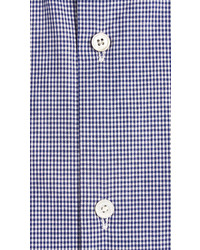 Burberry Modern Fit Button Down Collar Gingham Cotton Poplin Shirt