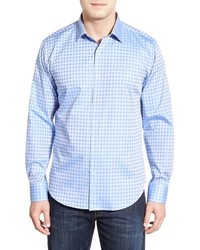 Bugatchi Shaped Fit Check Sport Shirt