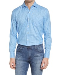 Peter Millar Towns Summer Cotton Button Up Shirt In Carnival Blue At Nordstrom