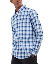 Barbour Wardlow Tailored Fit Check Shirt In Blue At Nordstrom