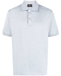 Brioni Gingham Pattern Polo Shirt