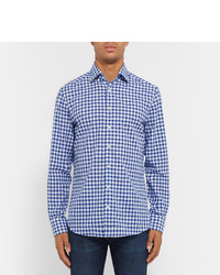 Hackett May Slim Fit Gingham Cotton Shirt