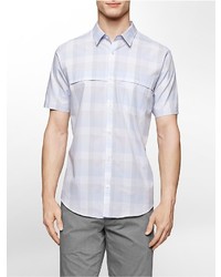Calvin Klein Classic Fit Square Multi Check Short Sleeve Shirt
