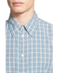 Paul Smith Jeans Tailored Fit Plaid Short Sleeve Shirt