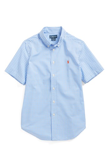 Ralph Lauren Gingham Shirt Light Blue Multi Large, $39 | Nordstrom ...