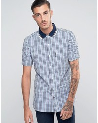 Lambretta Shirt In Gingham With Short Sleeves