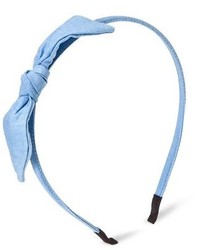 Capsule By Cara Denim Bow Headband Blue