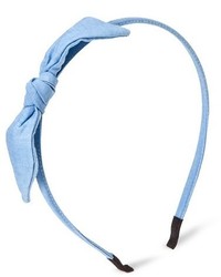 Capsule By Cara Denim Bow Headband Blue