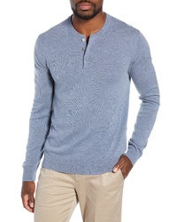 Light Blue Henley Sweater