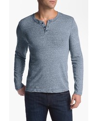 The Rail Long Sleeve Henley Insignia Blue Large