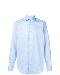Canali Herringbone Pattern Shirt