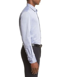Armani Collezioni Regular Fit Herringbone Sport Shirt
