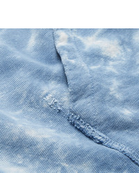 Beams Distressed Tie Dyed Loopback Cotton Jersey Hoodie