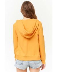 Forever 21 French Terry Zip Front Hoodie