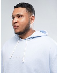 Puma Plus Waffle Oversized Hoodie In Blue To Asos