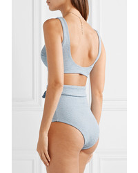 Mara Hoffman Lira Striped Jacquard Knit Bikini Top