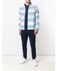 Lacoste Faded Striped Bomber Jacket