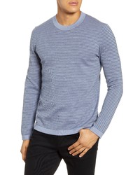 Theory Ollis Stripe Crewneck Wool Sweater