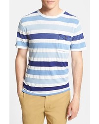 French Connection Bleached Stripe Pocket T Shirt
