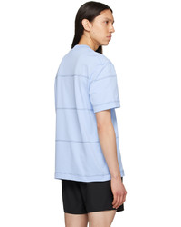 Lacoste Blue Striped T Shirt