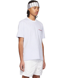 Thom Browne Blue White Striped T Shirt