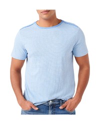 Seven Bound Neck Stripe T Shirt