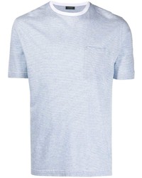 Zanone Chest Pocket Striped T Shirt