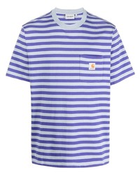 Carhartt WIP Logo Striped T Shirt